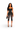 Straight Front View
Alt Text: Front view of Honor modeling Deadly Snake Print Detail Mesh Stretch Capri Leggings paired with a black satin corset top and black heels.