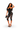 Honor striking a glamorous pose in Deadly Snake Print Detail Mesh Stretch Capri Leggings with a satin corset top and evening accessories.