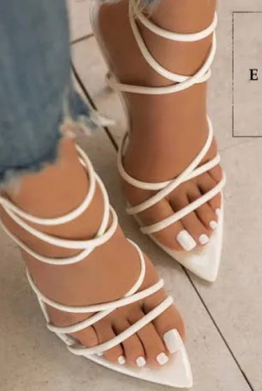 ADA.....Strappy Pointy Toe Heels Cape Robbin