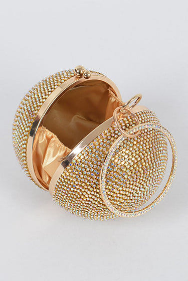Ballin'......Studded Round Clutch Purse H&D Accessories