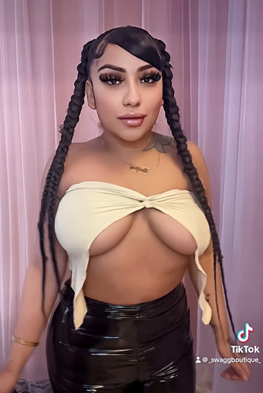 Betty......Sleeveless Tube Crop Top Monaco Fashion INC