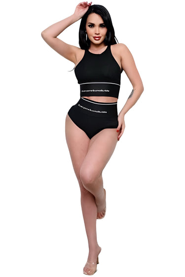 I just Might - Matching Glitter Two Piece Short Set