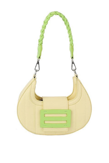 Patrice......Color Block Curved Clutch Purse Joia Accessories