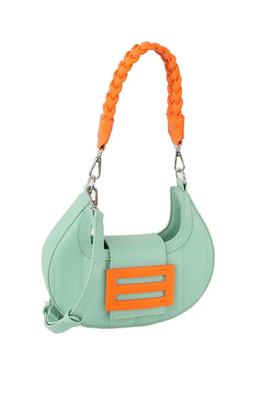 Patrice......Color Block Curved Clutch Purse Joia Accessories