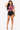 Hailey - Multi Color Mock Neck Short Sleeve Mesh Bodysuit For Women