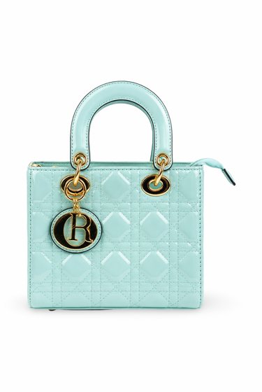 Brandi - Top Handle Quilted Detail Patent Leather