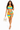 Sunset - Halter Rainbow Color Block High Side Split Mini Dress