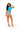 Yanna - Short Sleeve Stretch Double Front Zipper Crop Top