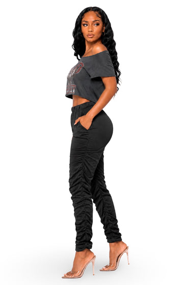 Most Hated - Stack Stretch High Waist Cotton Joggers