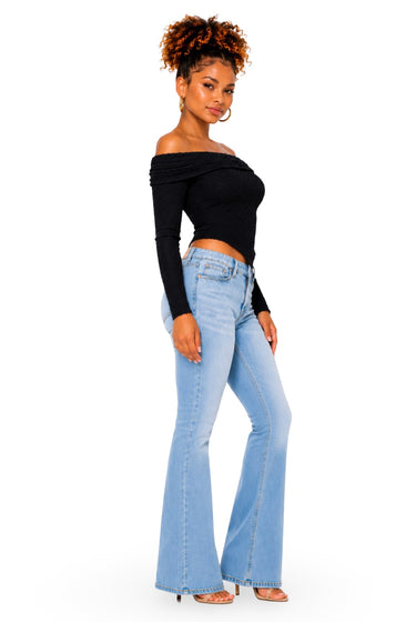 Olivia - Women's Asymmetric Off Shoulder Sweater Top