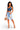 Harmony - Color Block Denim Corset Style Crop Top