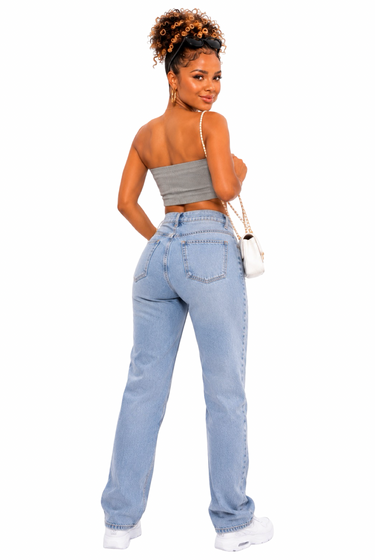 Ali - Stretchy Strapless Tube Crop Top