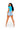 Yanna - Short Sleeve Stretch Double Front Zipper Crop Top