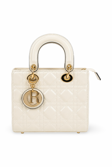 Brandi - Top Handle Quilted Detail Patent Leather