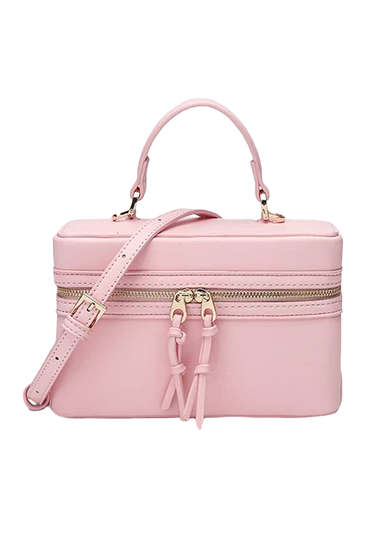 Bag Her - Modern Zipper Handle Satchel Purse