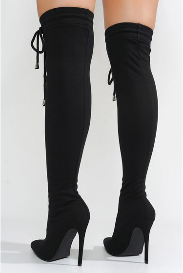 Cahoka......Thigh High Sweat Boots Cape Robbin Shoes