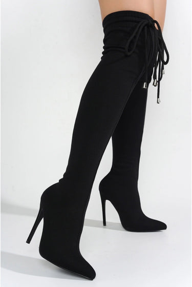 Cahoka......Thigh High Sweat Boots Cape Robbin Shoes