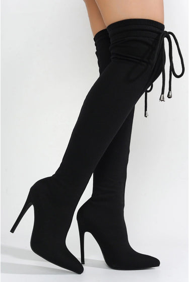 Cahoka......Thigh High Sweat Boots Cape Robbin Shoes