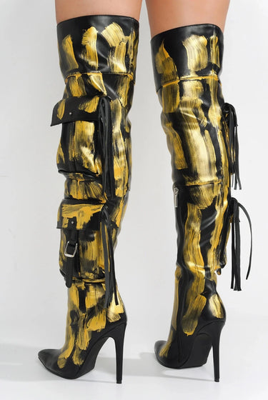 Detroit....Closed Toe Thigh High Boots Cape Robbin Shoes