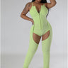 Motion.....Back & Front Thigh Cut Out Jumpsuit Good Time USA
