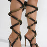 Roberta....Leg Tie High Heels Cape Robbin