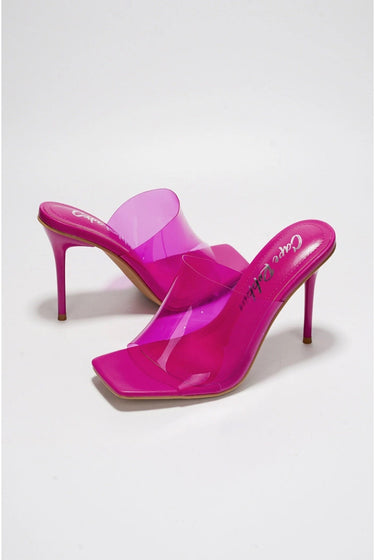 Suellen....Color Flap Open toe Heels Cape Robbin Shoes