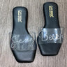 Mino.....Clear Flap Sandal Slides | Swagg Boutique LLC.