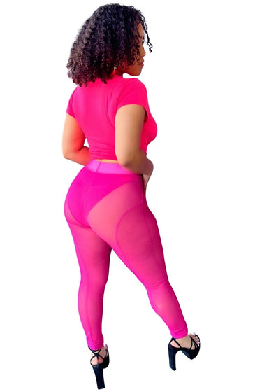 Barbie...Mesh Leggings Half Heart Clothing