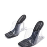 Pensy.....Clear Sandal Heels Cape Robbin Shoes